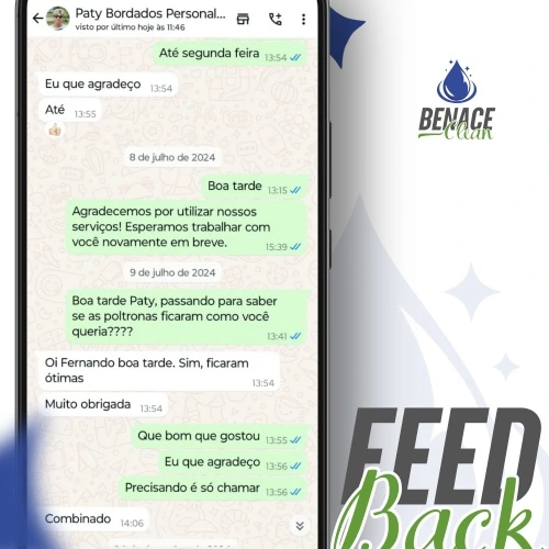 FEEDBACK SERVIÇOS DE HIGIENIZAÇÃO DE ESTOFADOS